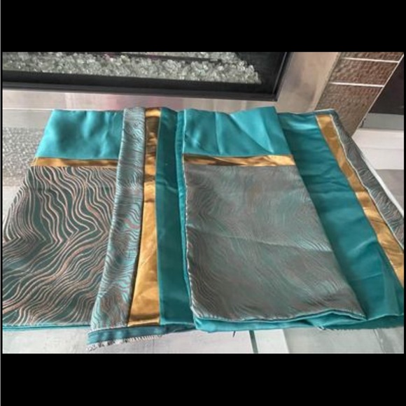 4 pack New Teal and Gold pillow cases - free shipping - Picture 5 of 6